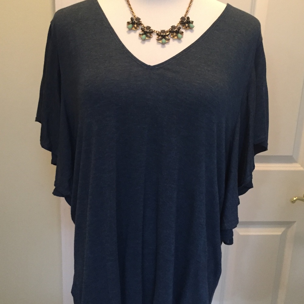 Max Studio Flutter  Sleeve Top